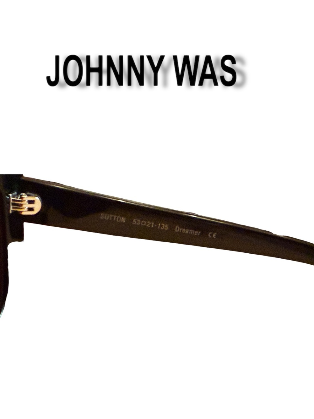 Johnny Was Sutton Printed Sunglasses Dreamer Noir Boho Square Box Set NWT - Picture 6 of 7